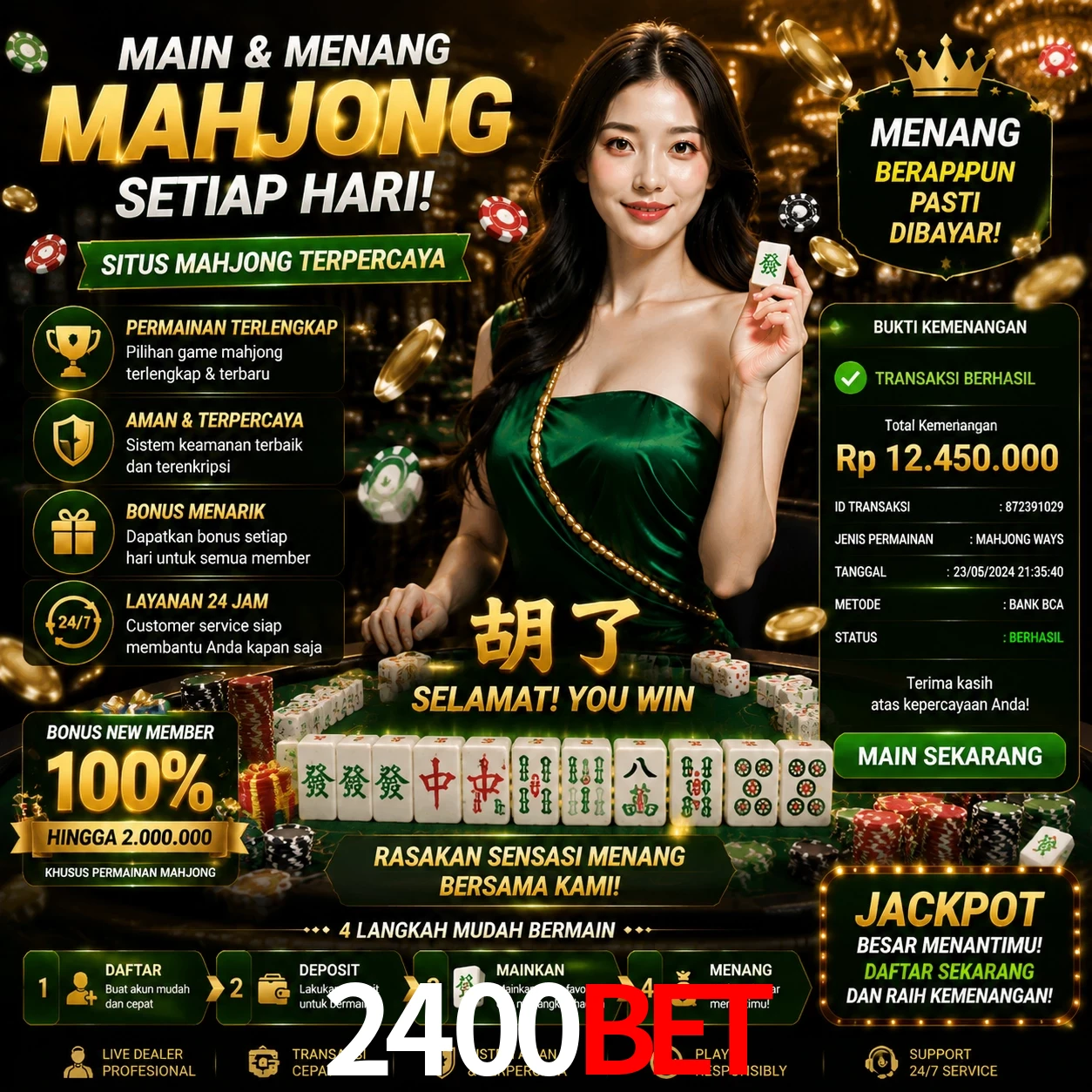 Ganhar e sacar na 2400bet